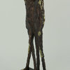 Textured Brown and Metallic Gold Friends Abstract Statue