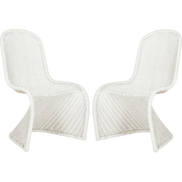 Tana Wicker Side Chair (Set of 2) - White