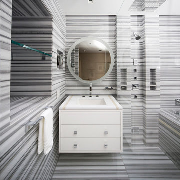OLYMPIC GREY MARBLE BATHROOM