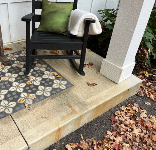 How to update concrete front porch? | Houzz Forum