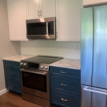 Two-tone cabinets: Kitchen, Laundry, Flooring