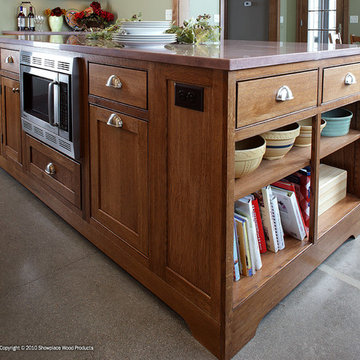 Door style: Pendleton Inset | Species: Quartersawn White Oak
