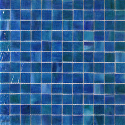 Stained Glass Tile - Mossy Blue - Tile
