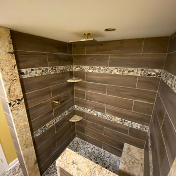 Complete Bathroom Remodel with Custom Shower Bench