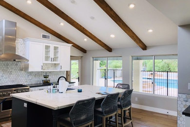 Example of a trendy kitchen design in Phoenix