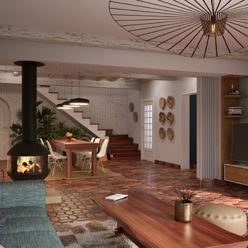 Villa des Alpes - Rénovation Salon/Salle a manger/Entrée