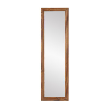 Wood Toned Slim Floor Mirror 70.5''"x15.5''