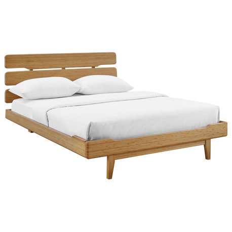 Currant Platform Bed, Caramelized, King