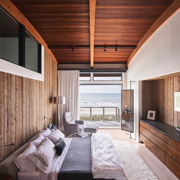 Ocean View Primary Bedroom in a Figure Eight Island Custom Home