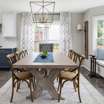 Dining Room becomes Kitchen Table Area