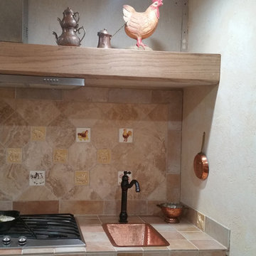 17" Rectangle Hammered Copper Bathroom Sink in Polished Copper (LRECPC)