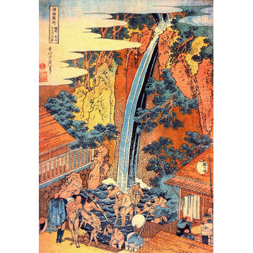 Waterfalls In All Provinces 2 by Katsushika Hokusai, art print