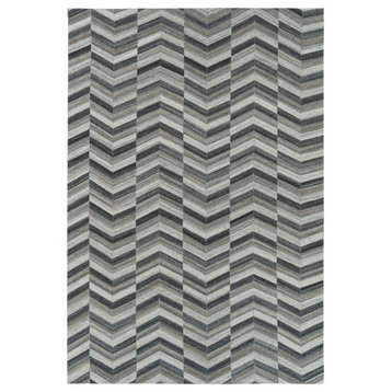 Kaleen Chaps Collection Collection Rug, Charcoal 4'x6'
