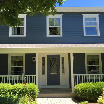 Evening Blue James Hardie Siding Transformation