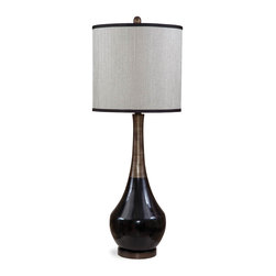 Bassett Mirror Babson Table Lamp in Ceramic - Table Lamps