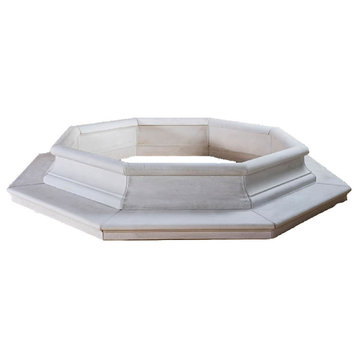 Viginti Outdoor Cast Stone Garden  Coping With Step, Olympia (OL)