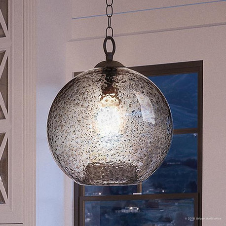 Luxury Vintage Pendant Light, Birmingham Series, Charcoal