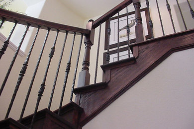 Example of a classic staircase design in Houston