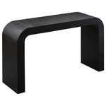 TOV - Hump Black Console Table - Featuring a rounded silhouette and an acacia finish, the Hump collection will add a modern touch to your space. Its neutral colors allow it to complement any decor and any space in your ever lovelier home.