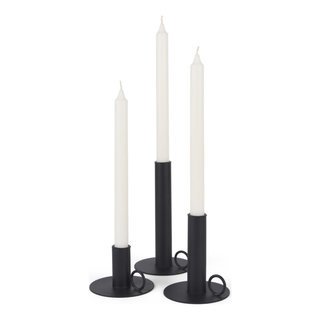 M et M James Candle Holder Star - Black