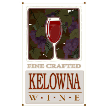 Mike Rangner Kelowna Canada Fine Crafted Wine Art Print, 24"x36"