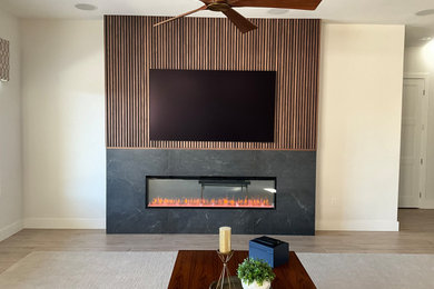 Elegant living room photo in Las Vegas