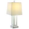 Noralie Table Lamp, Mirrored and Faux Stones
