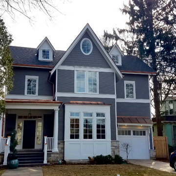 Victorian Exterior Contemporary facelift, in Evanston, IL