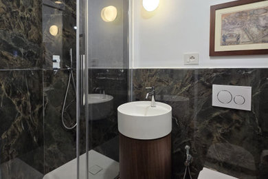 Bathroom - contemporary bathroom idea in Rome