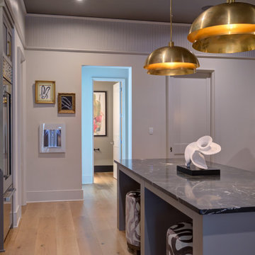 Raleigh NC Interior Design — Luxury Entertainment Suite with Home Bar & Theater