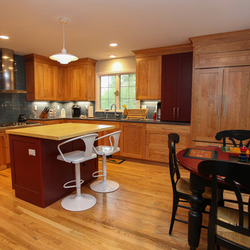 Colorful Transitional Kitchen That Pops