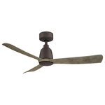 Fanimation - Kute, 44" Matte Greige With Weathered Wood Blades - Kute is an understatement when it comes to this Fanimation ceiling fan.  Kute is available in a 44 or 52 inch sweep with multiple finish options.  This ceiling fan is Damp rated for use inside or out and includes a handheld remote control.  The optional LED light kit and smart home compatibility make this the perfect option for any home.  fanSync WiFi receiver for smart home connectivity sold separately.