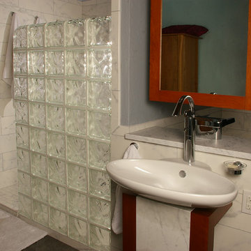 Joan's glass block shower