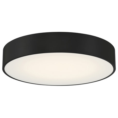 Como 13.75" LED Flush Mount, Black