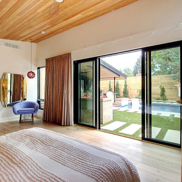 Glam Mid-Century Master Bed & Bath