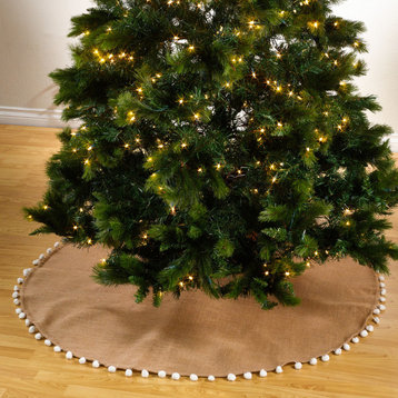 Pom Pom Christmas Tree Skirt