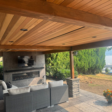 Lake Sammamish Waterfront Paver Deck & Outdoor Living | Issaquah, WA