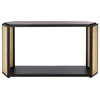 Safavieh Couture Jovie Rattan Console Table Black/Natural