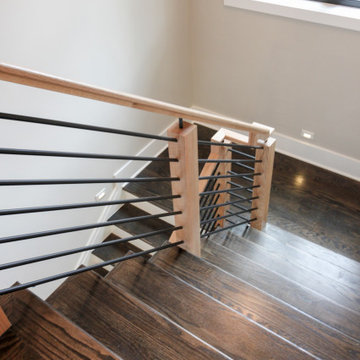 Project #69 | Contemporary Staircase with Horizontal Metal Rods