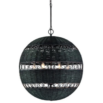 Crystorama Lighting Group REM-A5036 Remy 6 Light 23"W Pendant - Forged Bronze