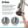 KRAUS Britt Commercial Kitchen Faucet, all-Brite Spot Free Stainless Steel