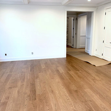 BELLE TERRE:  6" SELECT WHITE OAK INSTALLED & FINISHED W/ CUSTOM STAIN