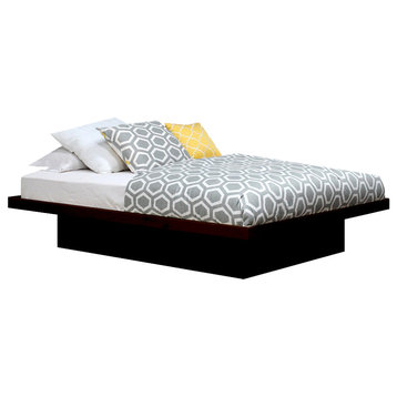 Queen Size Platform Bed, Espresso