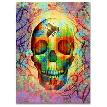 Greg Simanson 'BSkull' Canvas Art, 14" x 19"
