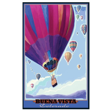 Joanne Kollman Buena Vista Colorado Hot Air Balloons Art Print, 12"x18"