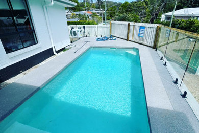 Rectangular pool in Brisbane.