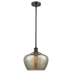 Innovations Lighting - 1-Light Large Fenton 11" Pendant, Matte Black, Glass: Mercury - A truly dynamic fixture, the Ballston fits seamlessly amidst most decor styles. Its sleek design and vast offering of finishes and shade options makes the Ballston an easy choice for all homes.