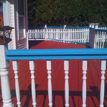 Exterior Painting: Deck Railing