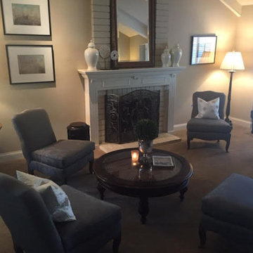 A Piano Teacher's Traditional Living Room with a Contemporary Flair
