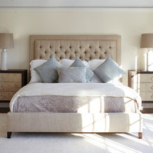 Cream Linen Bed